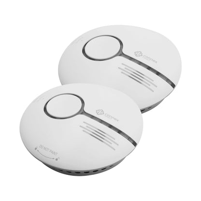 Smart Wi-Fi Smoke Detector Alarm Twin Pack