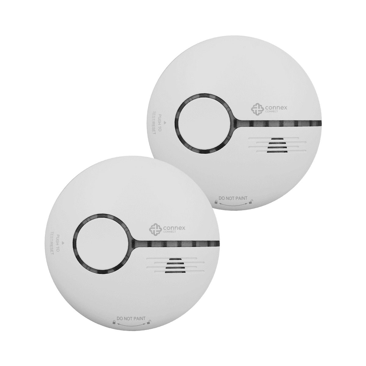 Smart Wi-Fi Smoke Detector Alarm Twin Pack