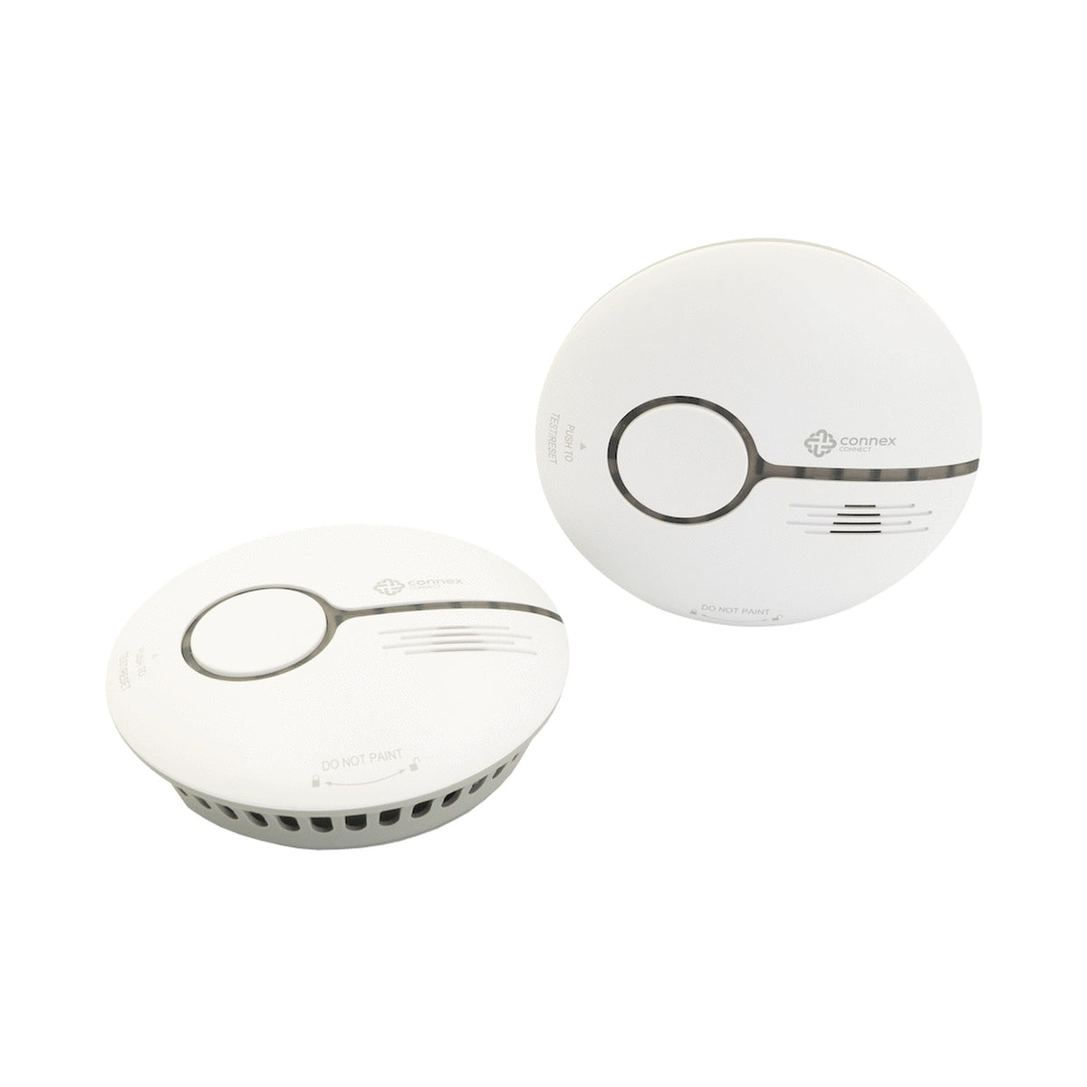 Smart Wi-Fi Smoke Detector Alarm Twin Pack