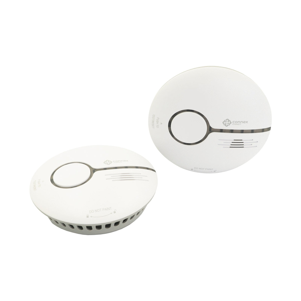 Smart Wi-Fi Smoke Detector Alarm Twin Pack