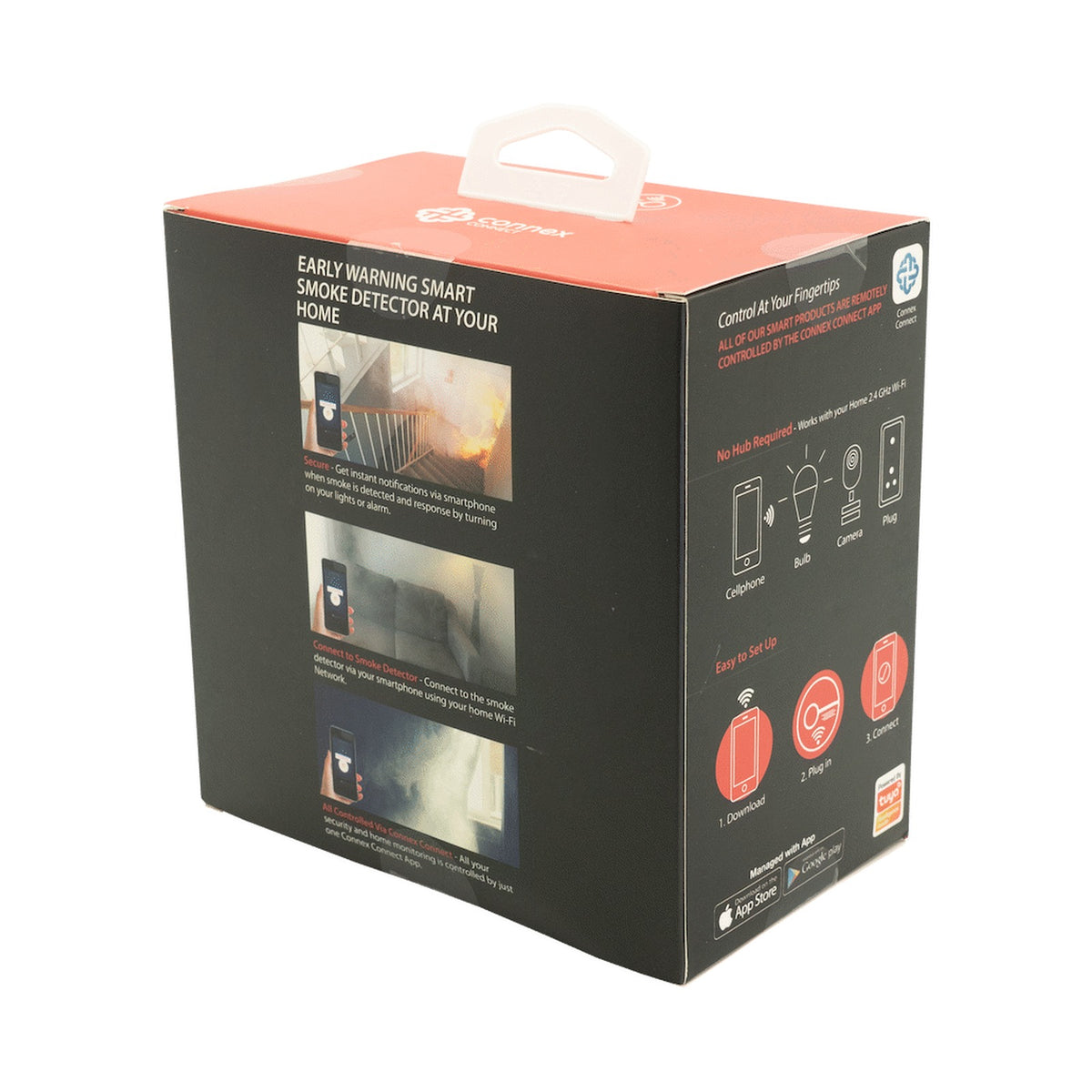 Smart Wi-Fi Smoke Detector Alarm Twin Pack