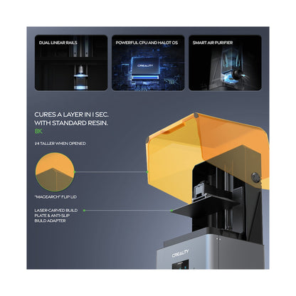 Creality Halot Mage Pro 8K Resin Printer 228x128x230