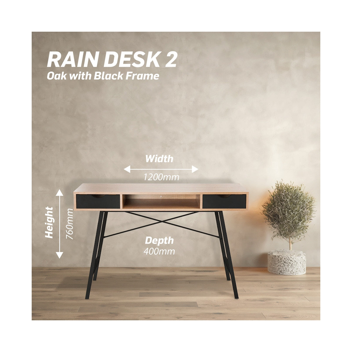 Everfurn Rain Desk