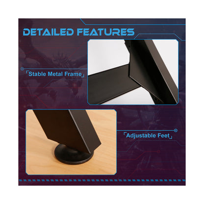 VX Gaming Donahue Gaming Desk - Black with Headphone Hook