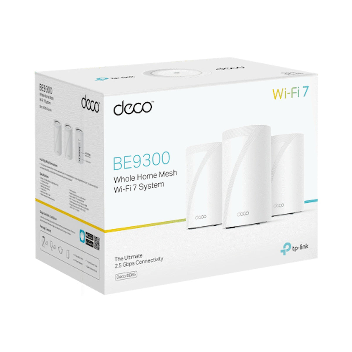 TP-Link Deco BE65 (3-Pack) BE9300 Whole Home Mesh Wi-Fi 7 System