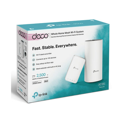 TP-Link Deco E3 (2-Pack) AC1200 Whole-Home Mesh Wi-Fi System