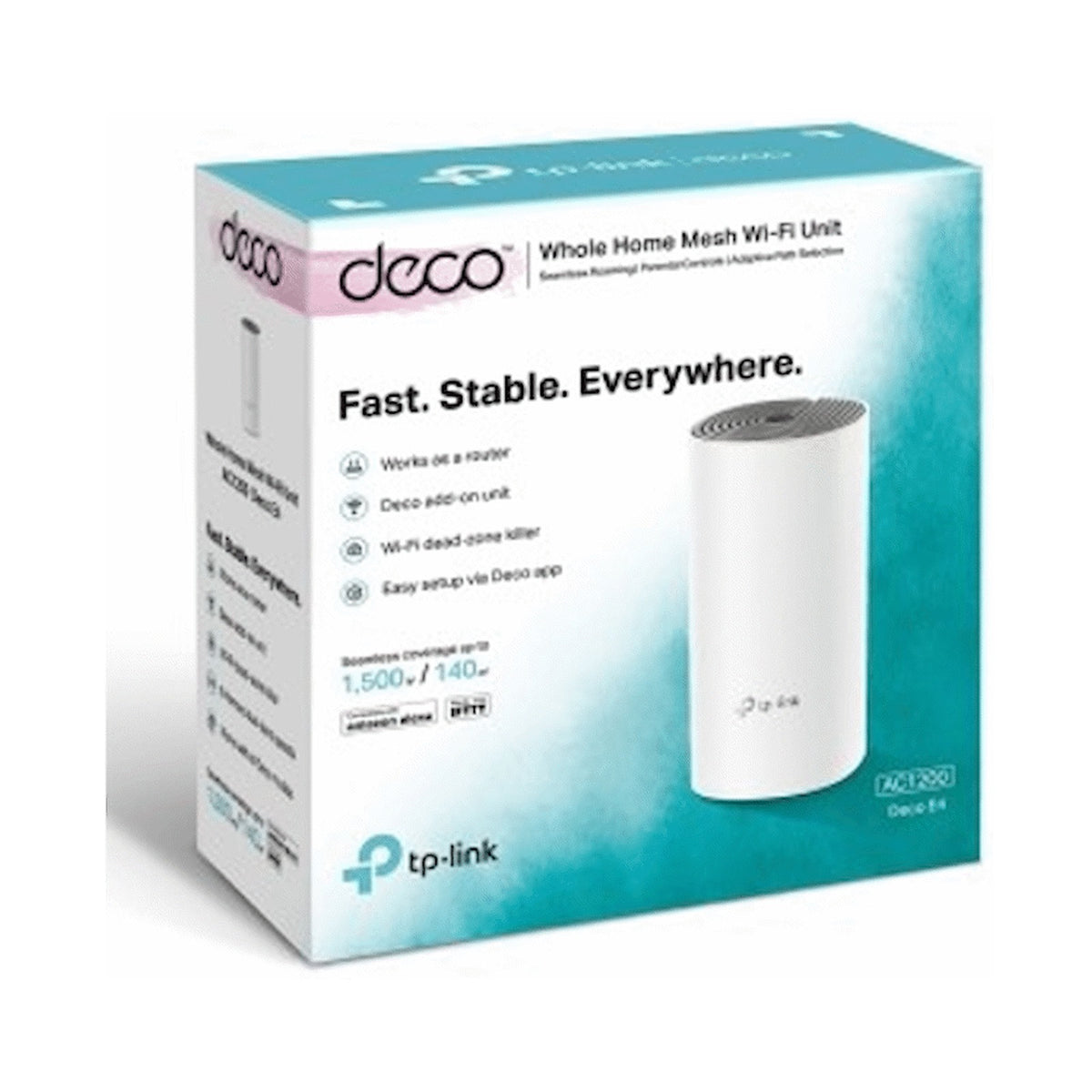 TP-Link Deco E4 (1-Pack) AC1200 Whole-Home Mesh Wi-Fi System