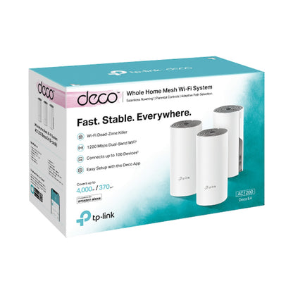 TP-Link Deco E4 (3-Pack) AC1200 Whole-Home Mesh Wi-Fi System