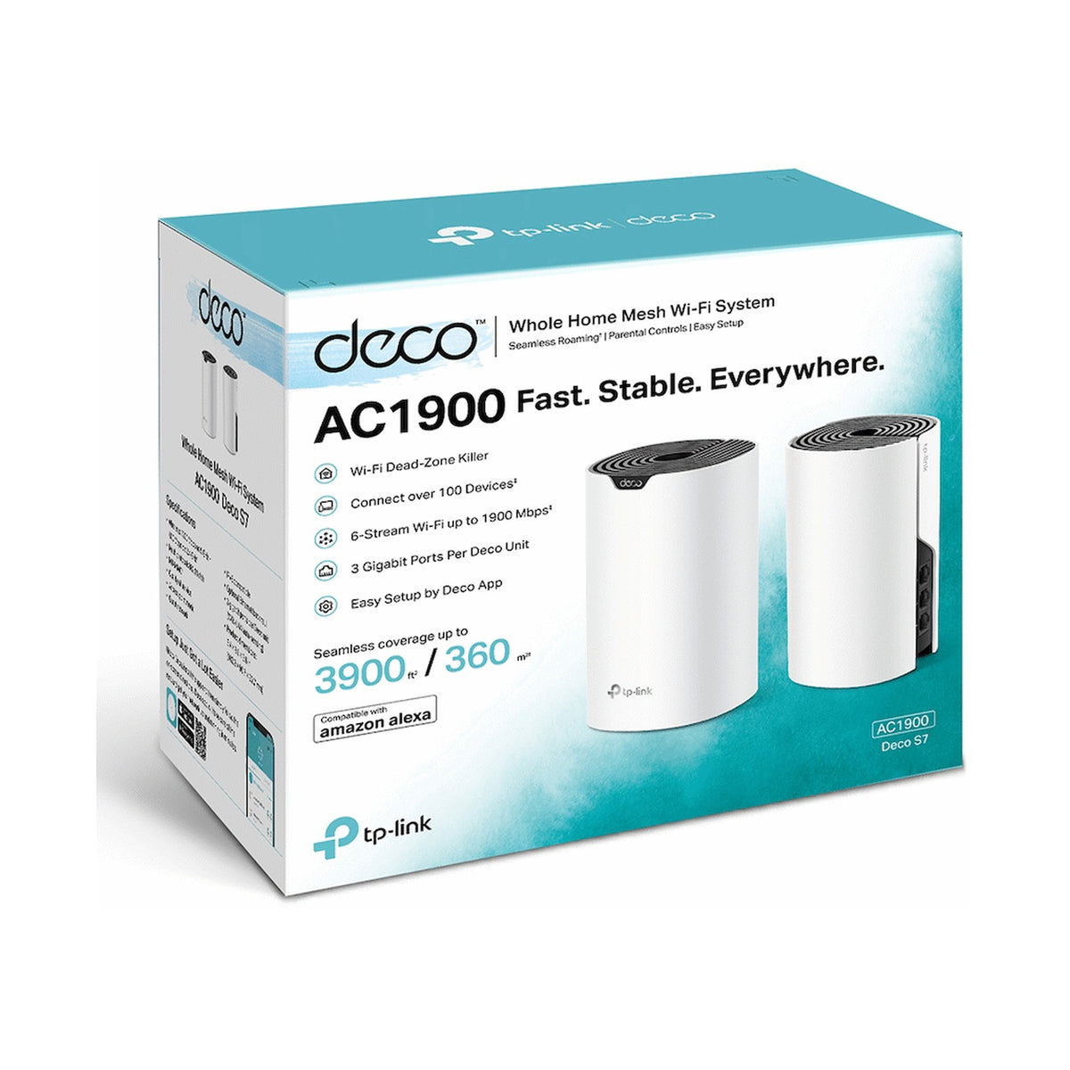 TP-Link Deco S7 (2-Pack) AC1900 Whole Home Mesh Wi-Fi System