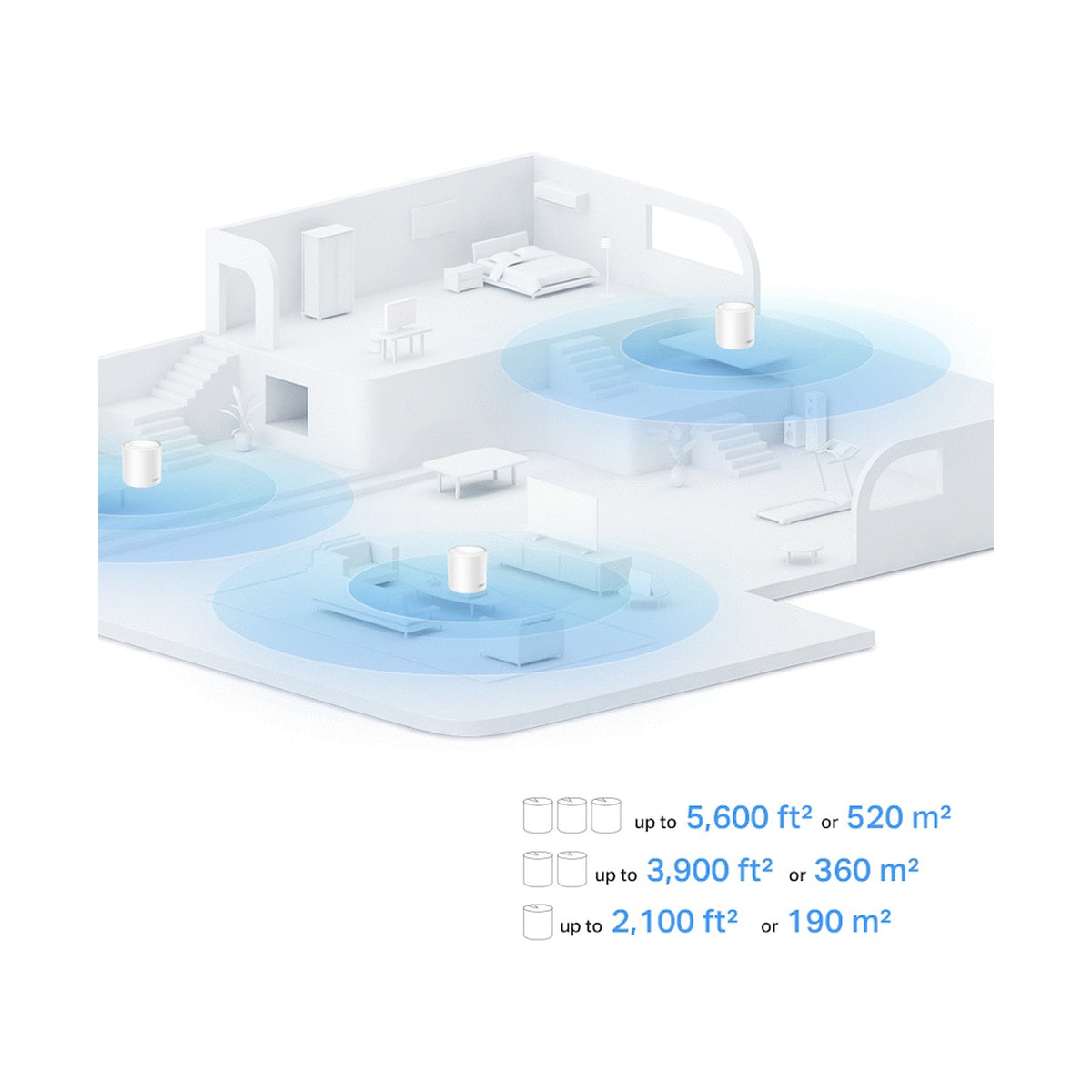 TP-Link Deco X10 (2-Pack) AX1500 Whole Home Mesh Wi-Fi 6 System (Tri-Band)