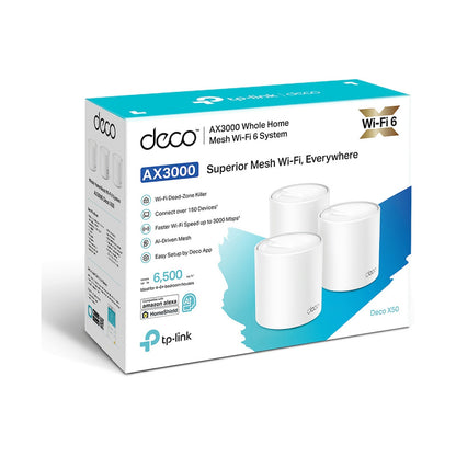 TP-Link Deco X50 (2-Pack) AX3000 Whole Home Mesh Wi-Fi 6 System