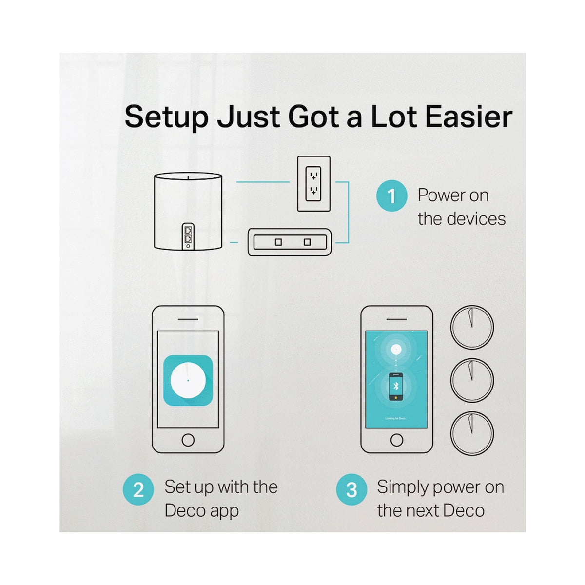 TP-Link Deco X60 (3-Pack) AX5400 Whole-Home Mesh Wi-Fi 6 System (Tri-Band)