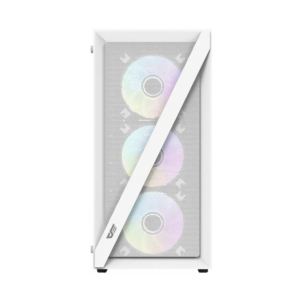 darkFlash Computer Case DK260 Air White (with 4 ARGB Fans)