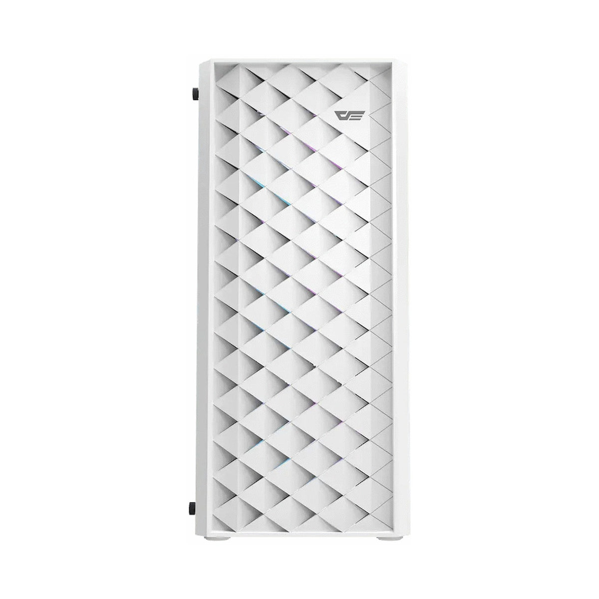 darkFlash Computer Case DK351 - White (with 4 ARGB Fans)