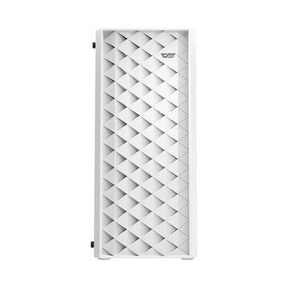 darkFlash Computer Case DK351 - White (with 4 ARGB Fans)