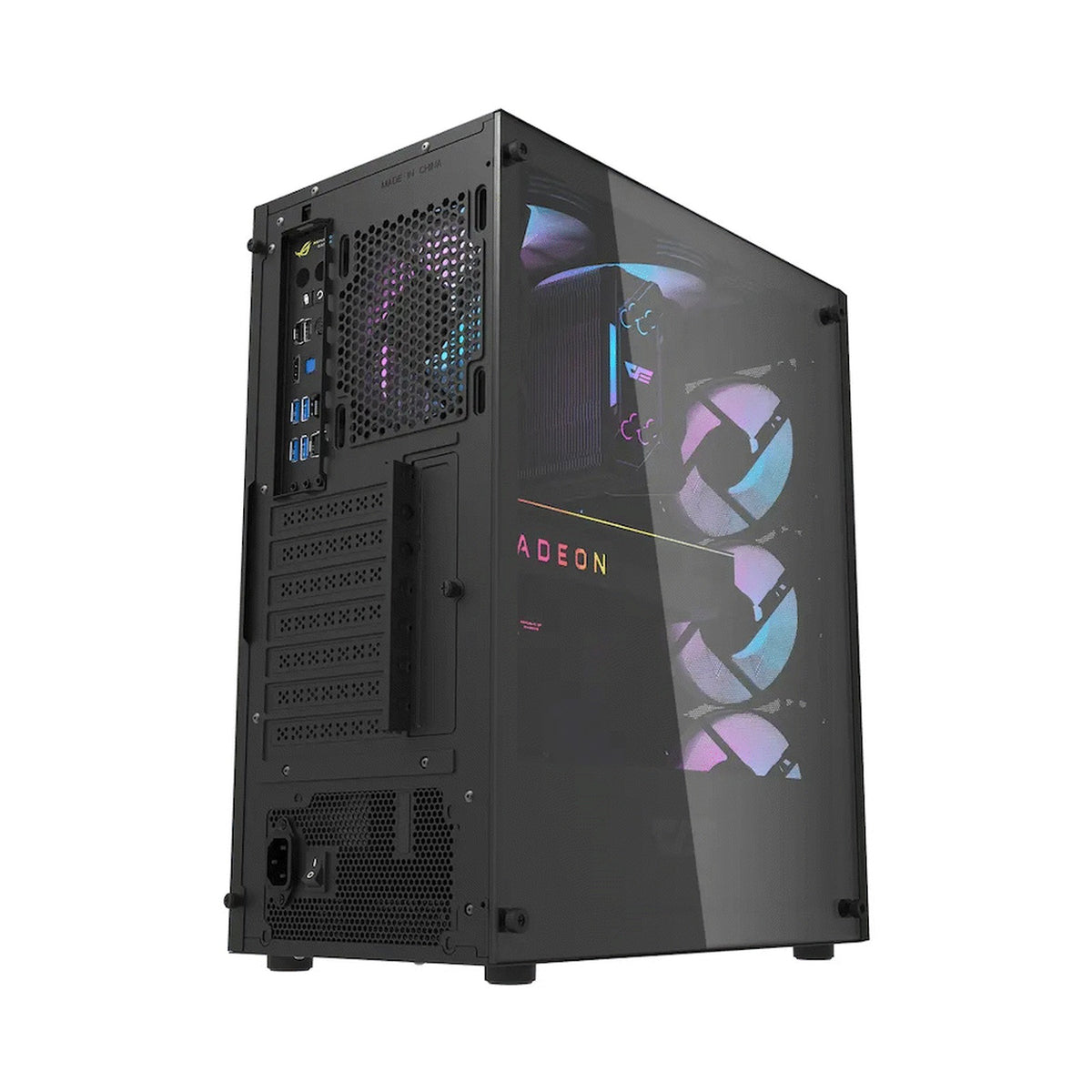 darkFlash Computer Case DK352 Plus - Black (with 4 ARGB Fans)