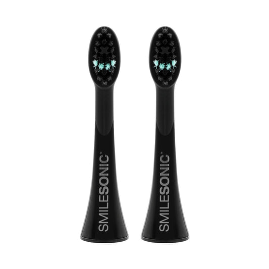 2 Replacement toothbrush heads - Black