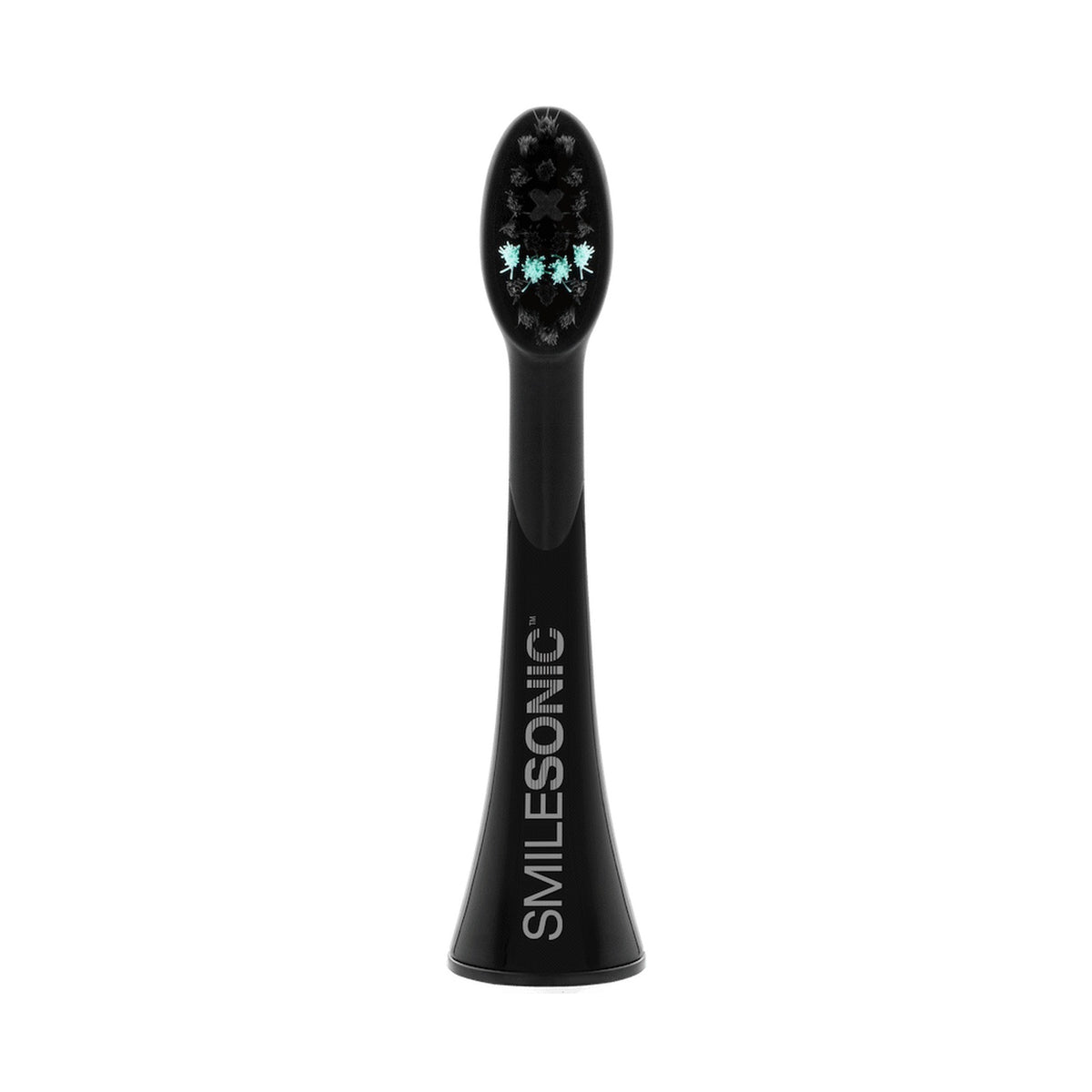 2 Replacement toothbrush heads - Black