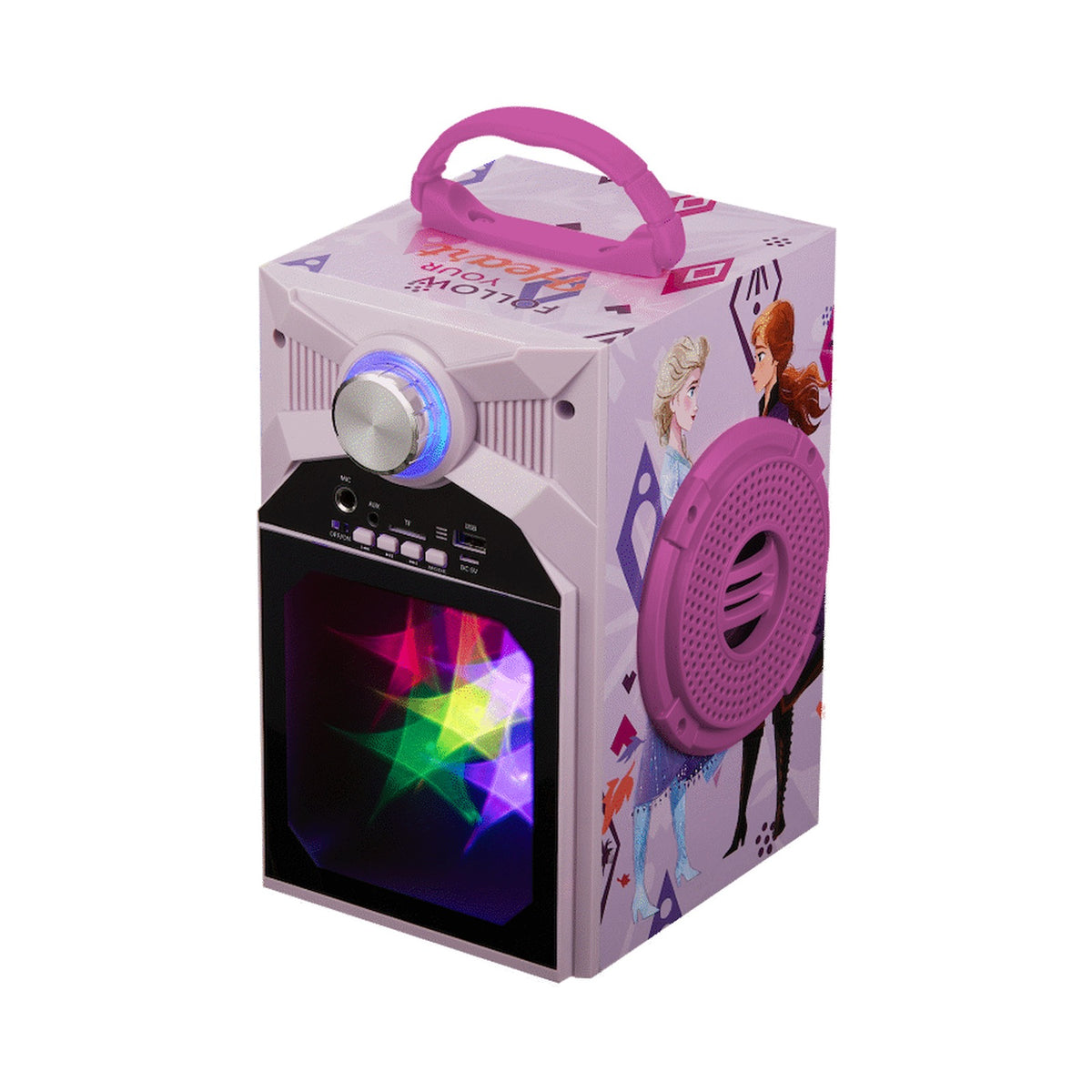 Disney Frozen Classic LED Stars Karaoke Machine with Microphone
