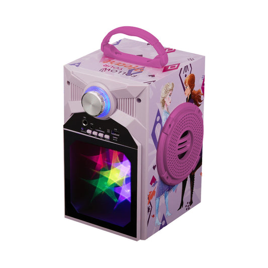 Disney Frozen Classic LED Stars Karaoke Machine with Microphone