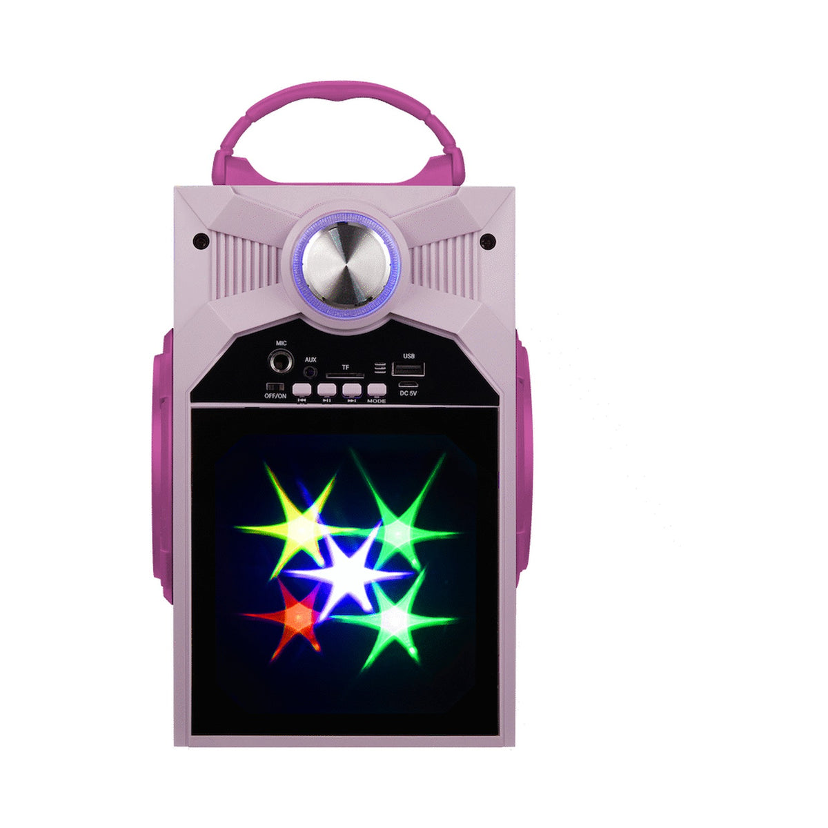 Disney Frozen Classic LED Stars Karaoke Machine with Microphone