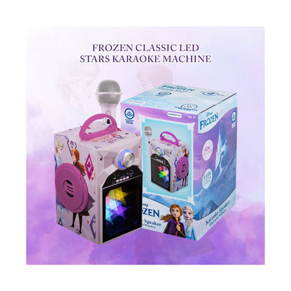 Disney Frozen Classic LED Stars Karaoke Machine with Microphone