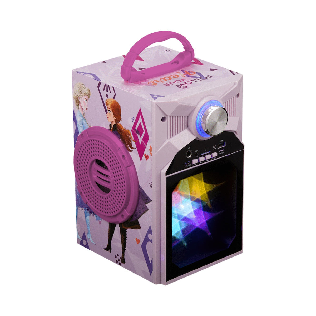 Disney Frozen Classic LED Stars Karaoke Machine with Microphone