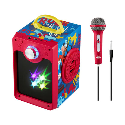 Disney Mickey Classic LED Stars Karaoke Machine with Microphone