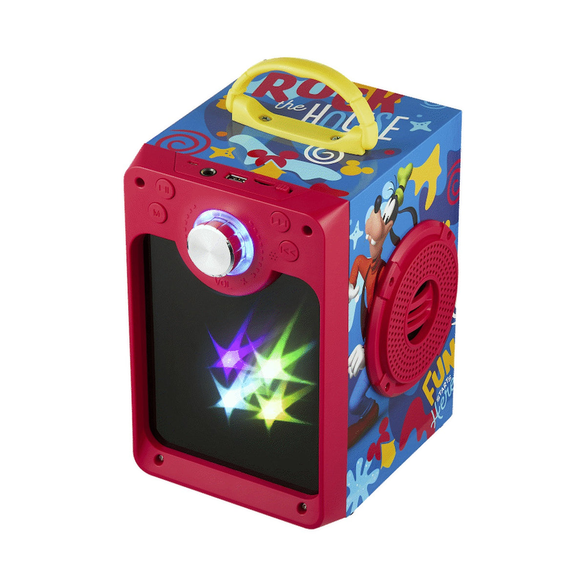 Disney Mickey Classic LED Stars Karaoke Machine with Microphone