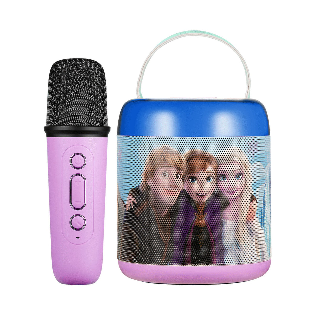 Disney Frozen Cylinder Karaoke Speaker with Bluetooth Microphone