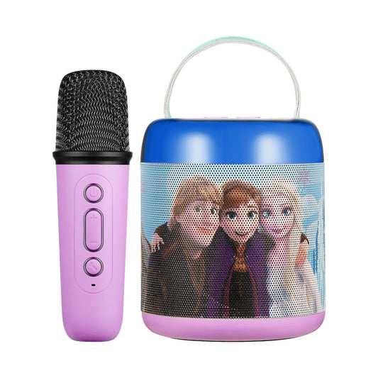 Disney Frozen Cylinder Karaoke Speaker with Bluetooth Microphone