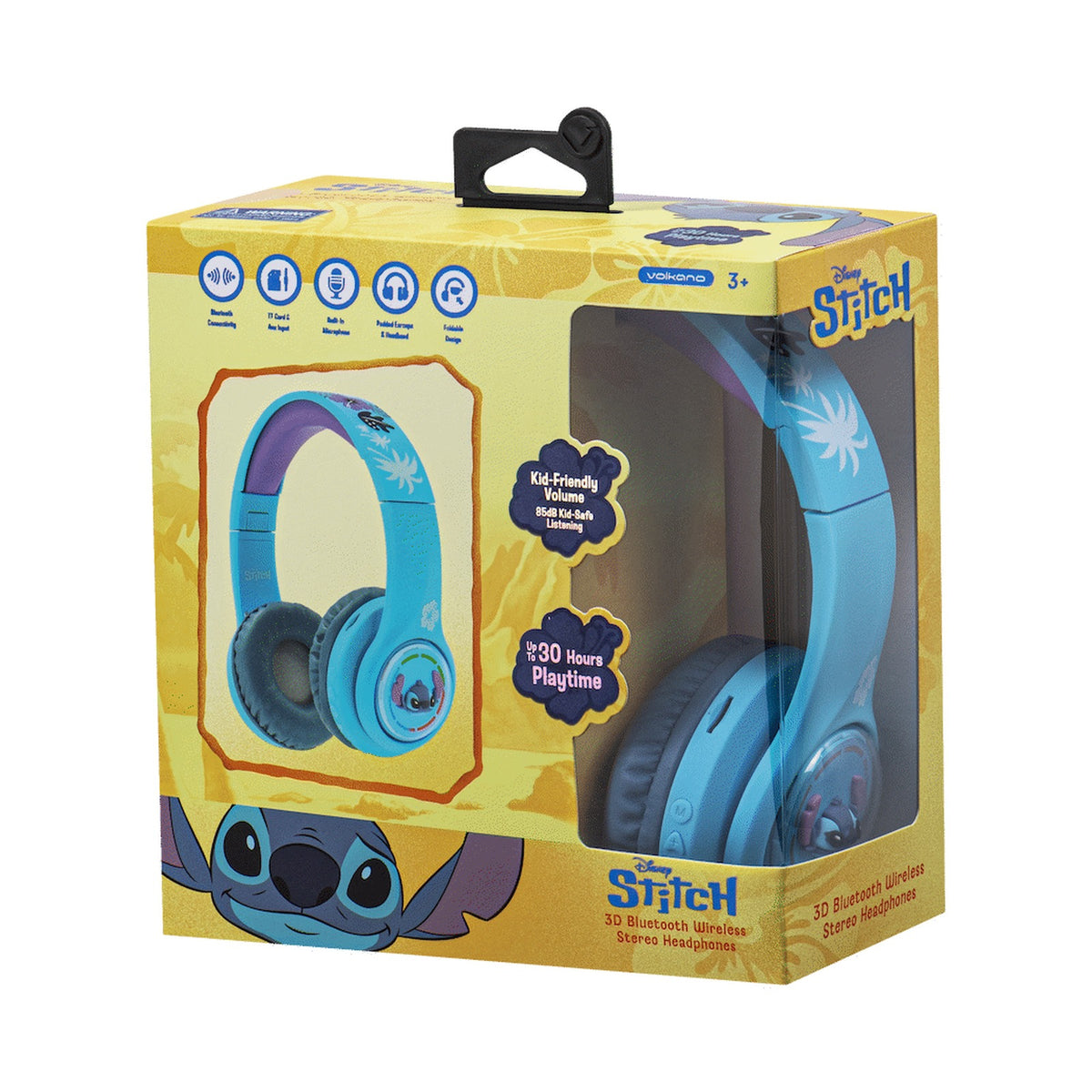 Disney Stitch 3D Bluetooth Headphones