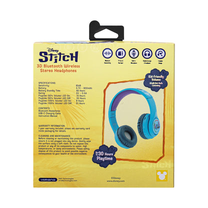 Disney Stitch 3D Bluetooth Headphones