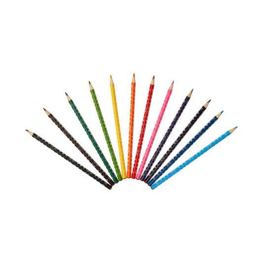 Frozen 12 Colour Pencils Triangular - Multi