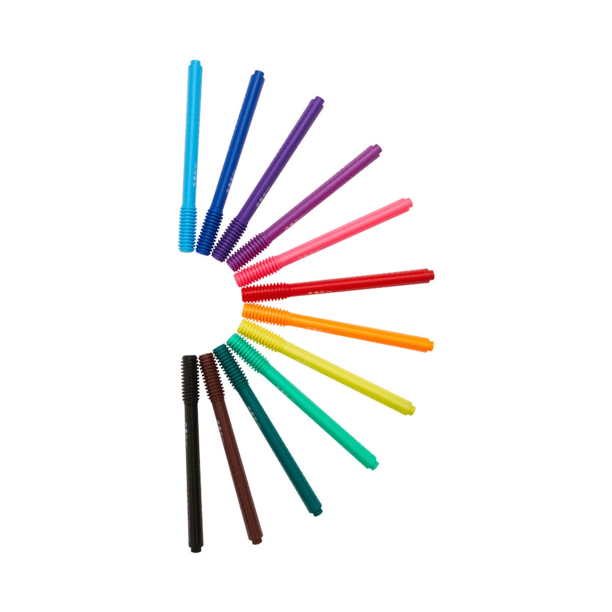 Frozen 12 Capfix Connectable Fibre Markers - Multi
