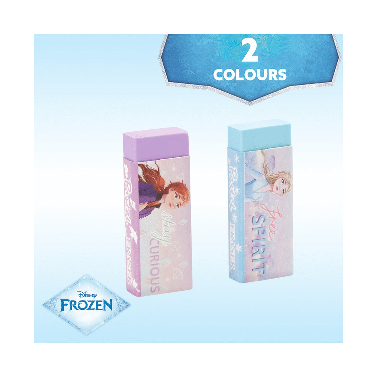 Frozen 2 Pastel Colour Erasers - Multi