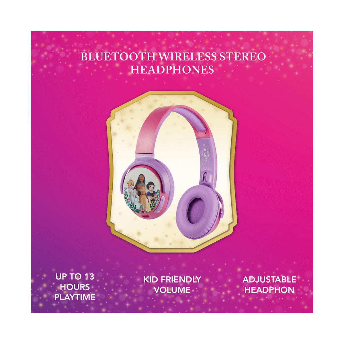 Disney Princess Bluetooth Wireless Stereo Headphones
