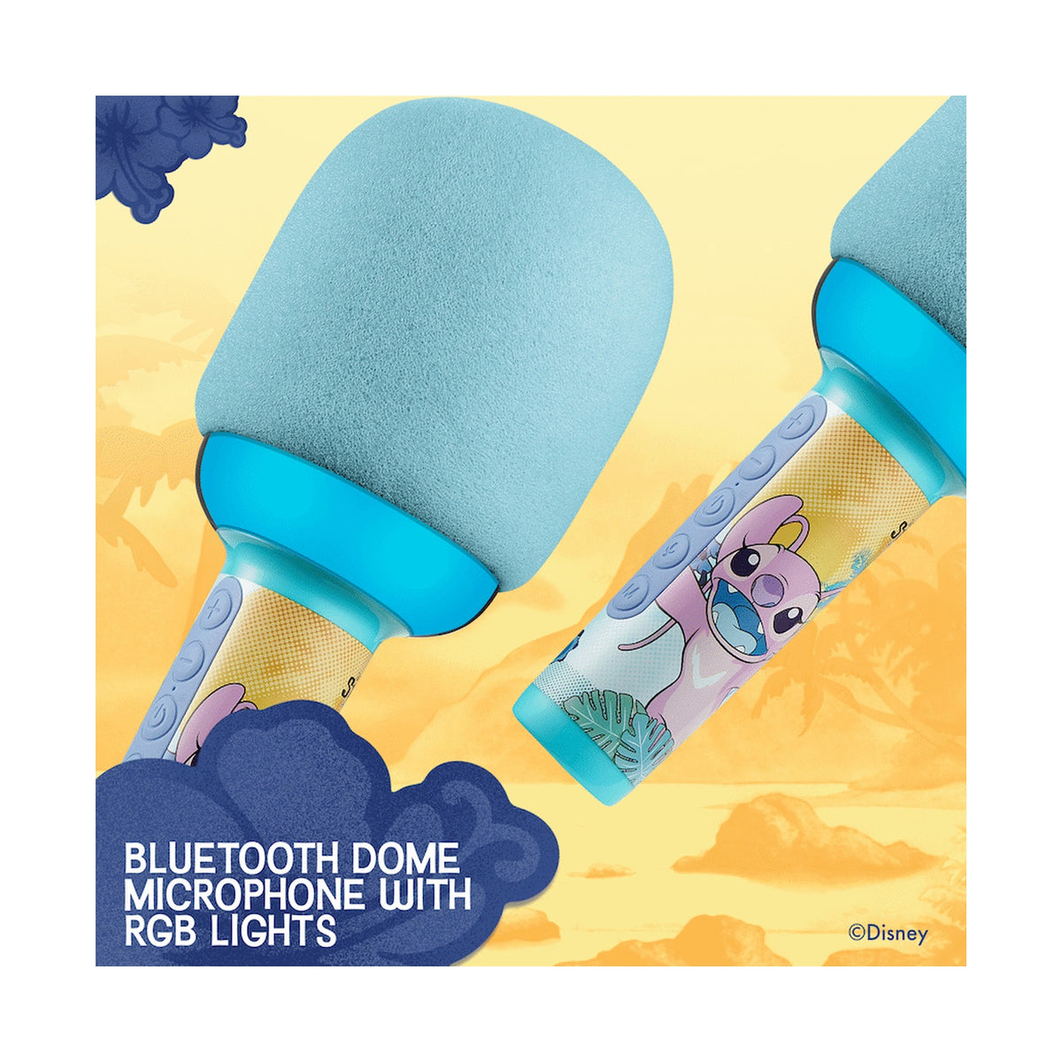 Disney Stitch Bluetooth Dome Microphone with RGB Lights