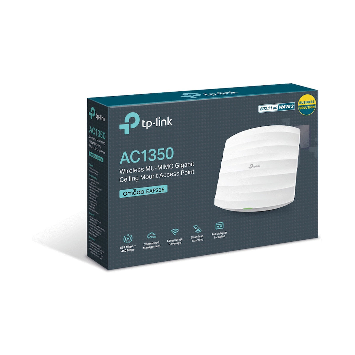TP-Link EAP225 AC1350 Wireless Dual-Band Ceiling-Mount Access Point