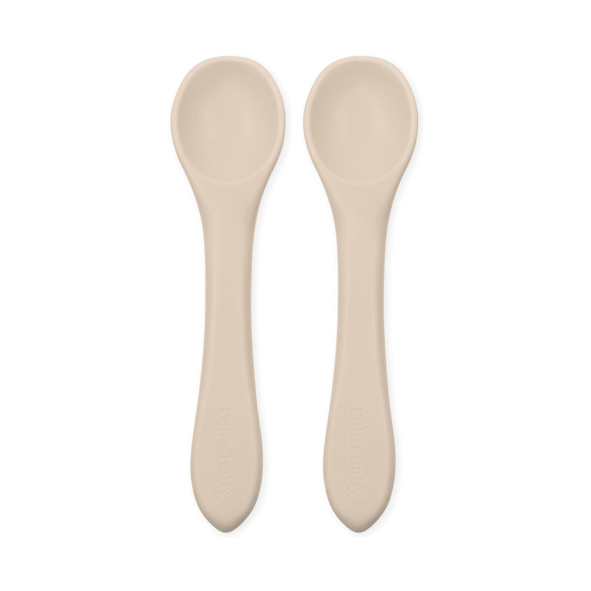 Echo Baby Silicone Feeding Spoons 2-Pack - Ivory