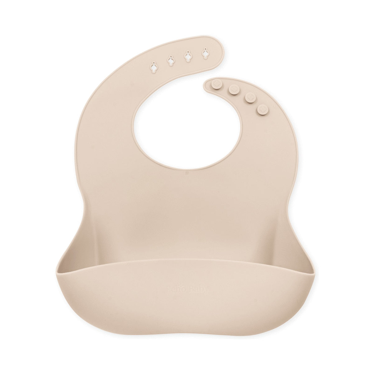Echo Baby Silicone Bucket Bib - Ivory