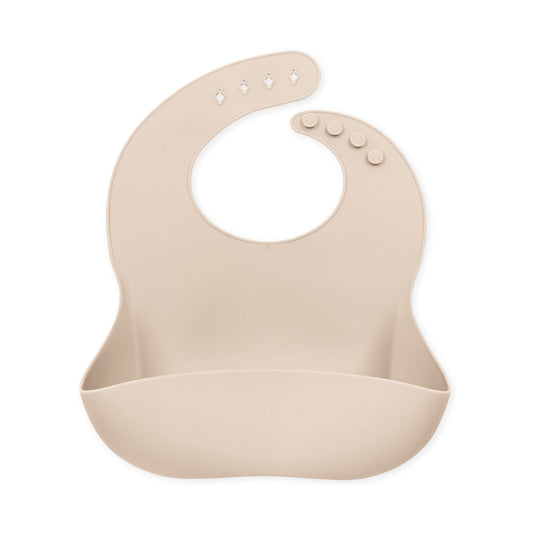 Echo Baby Silicone Bucket Bib - Ivory