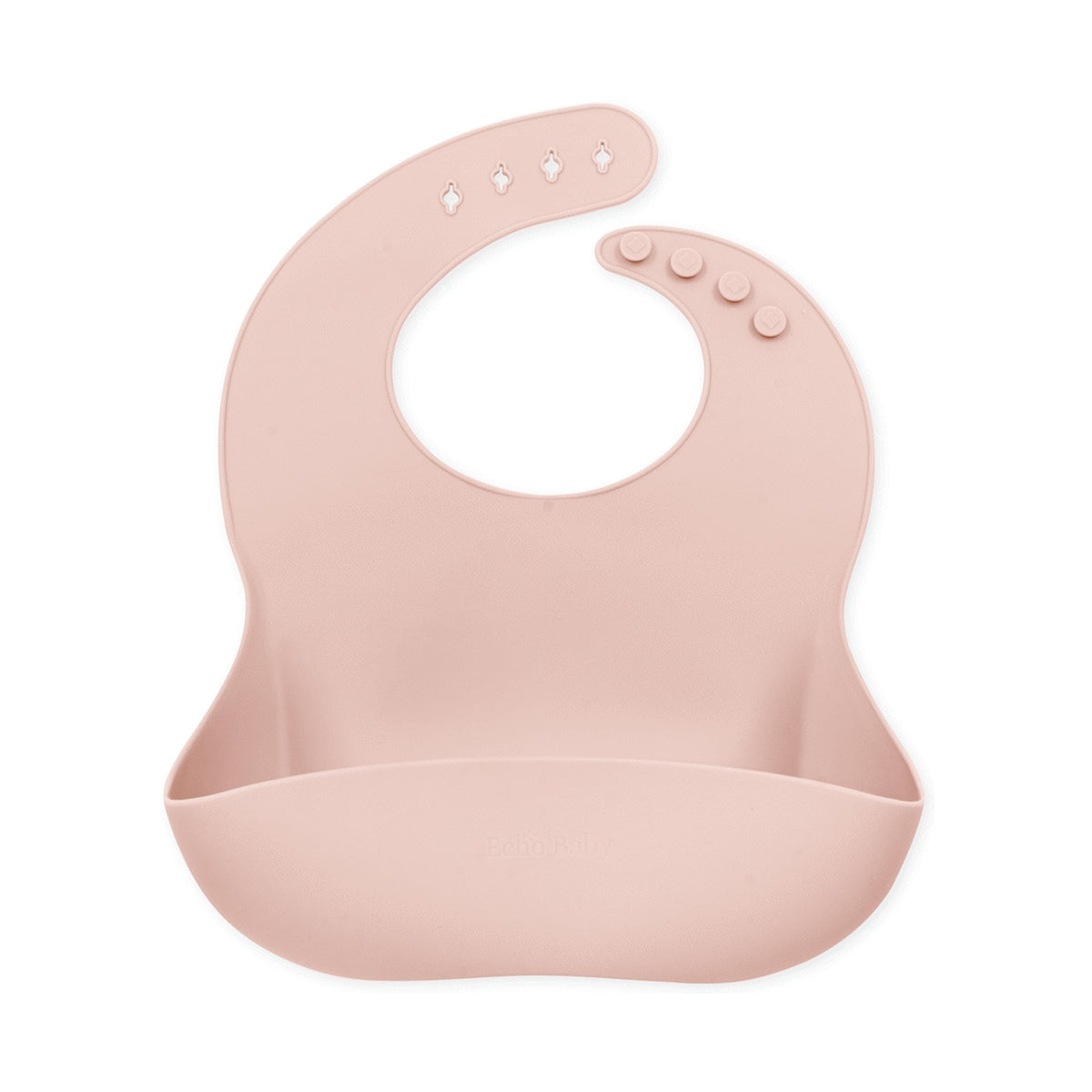 Echo Baby Silicone Bucket Bib - Rose