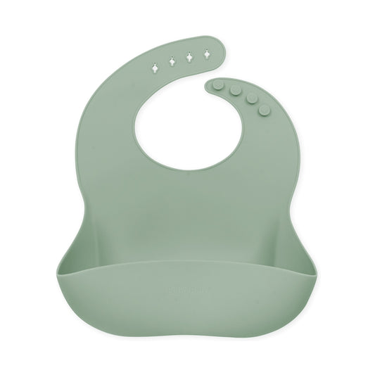 Echo Baby Silicone Bucket Bib - Sage