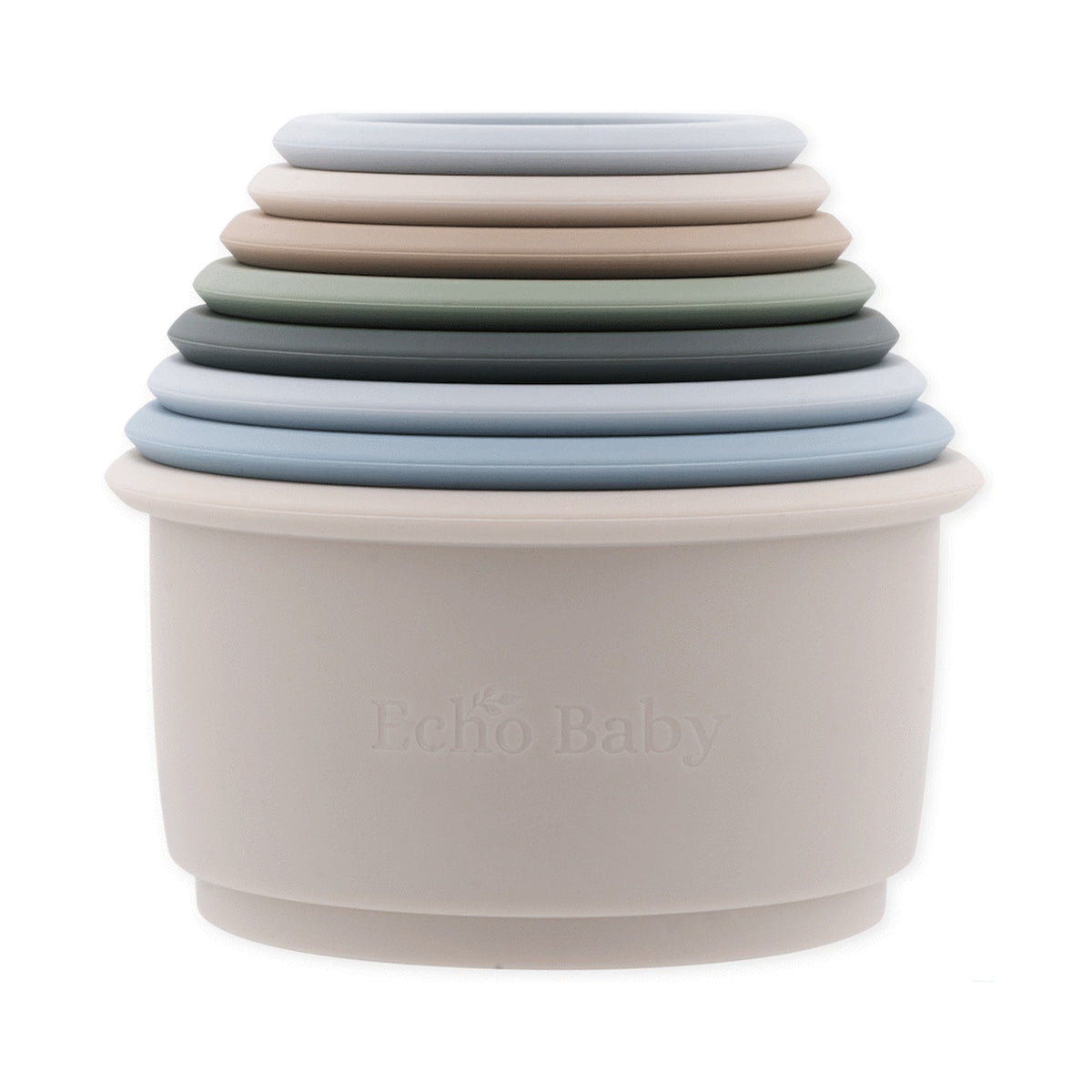 Echo Baby Silicone Stacking Cups - Ocean