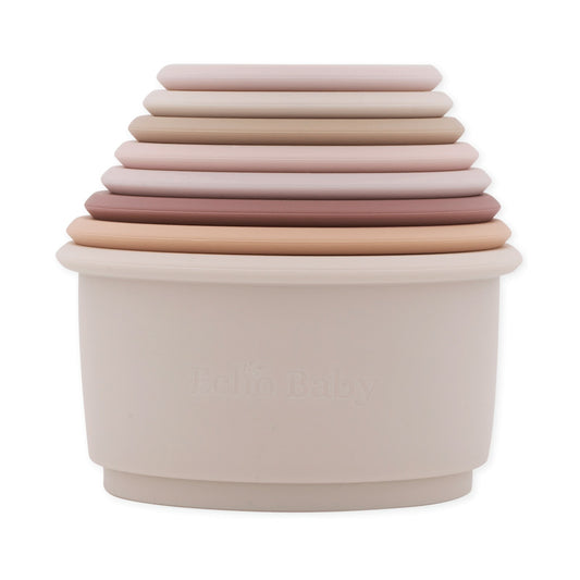 Echo Baby Silicone Stacking Cups - Sunset