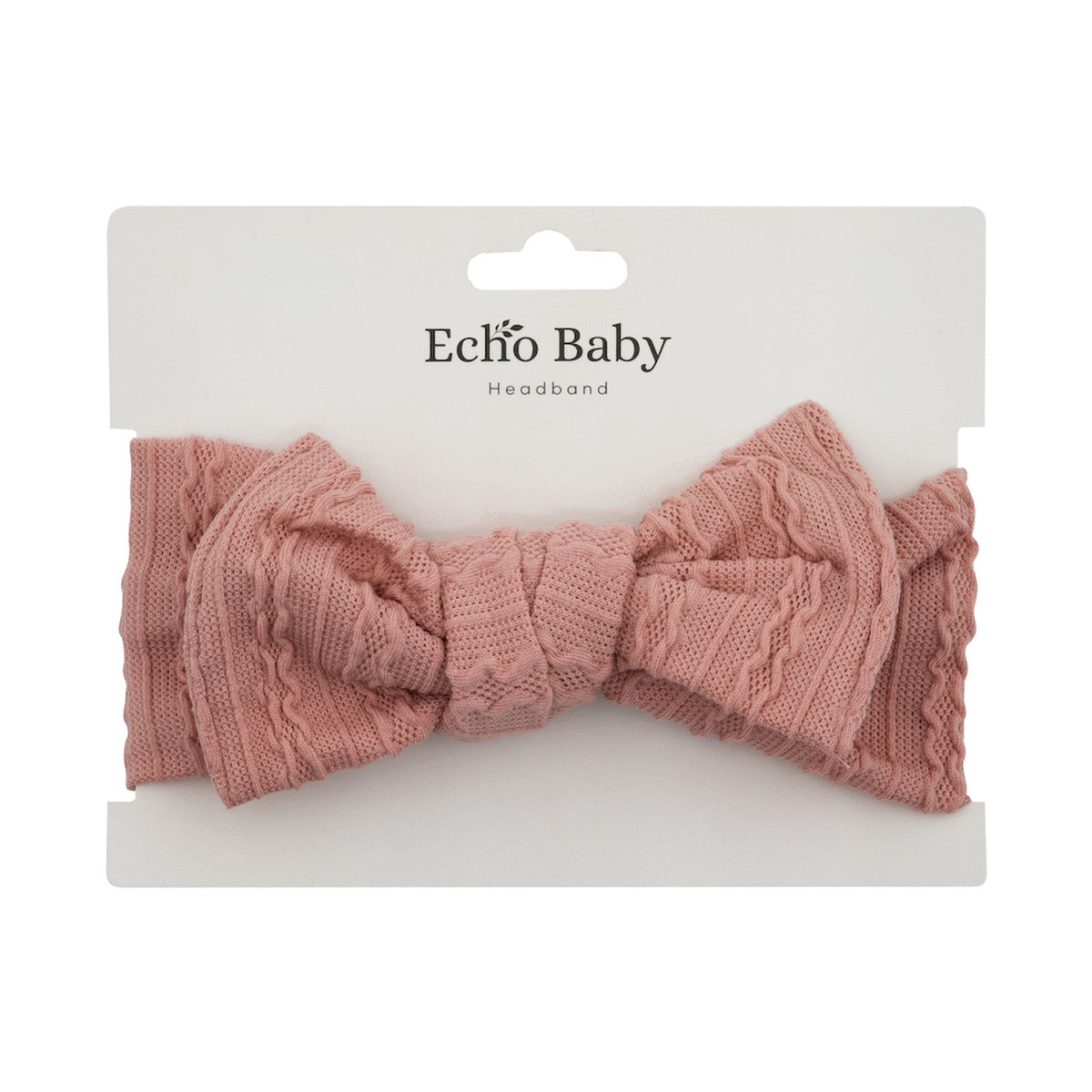 Echo Baby Bow Headband - Baby Pink