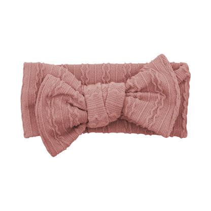 Echo Baby Bow Headband - Baby Pink