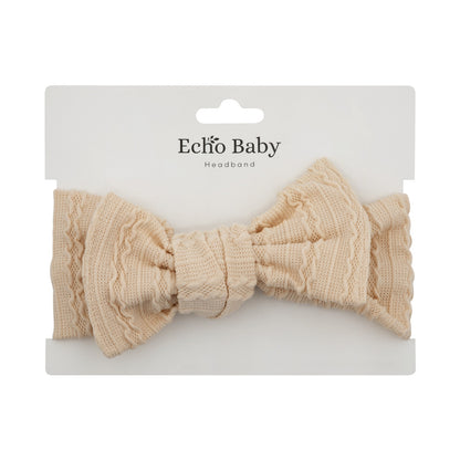 Echo Baby Bow Headband - Sand
