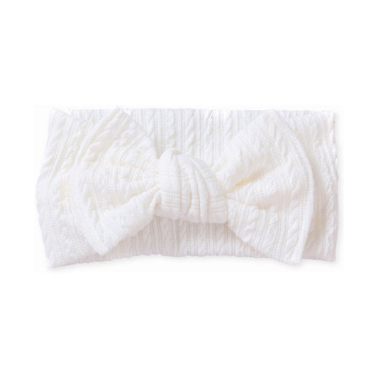 Echo Baby Bow Headband - Snow